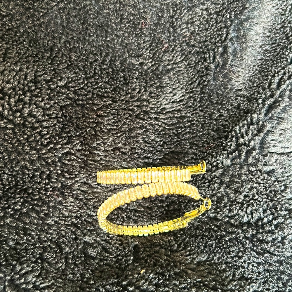 Francesca sparkly hoop earrings!